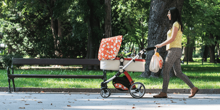 why you should go for a walk with a napping baby